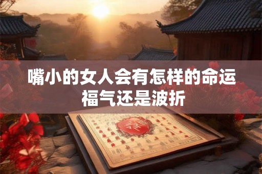 嘴小的女人会有怎样的命运 福气还是波折
