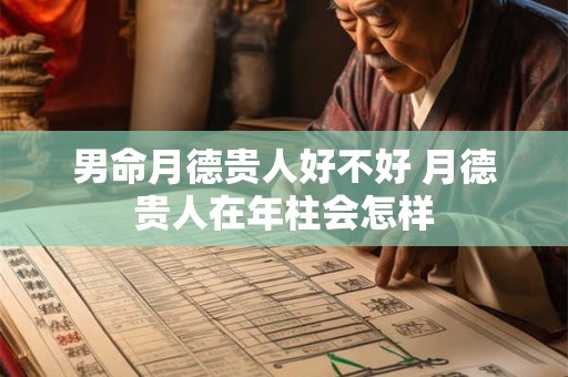 男命月德贵人好不好 月德贵人在年柱会怎样