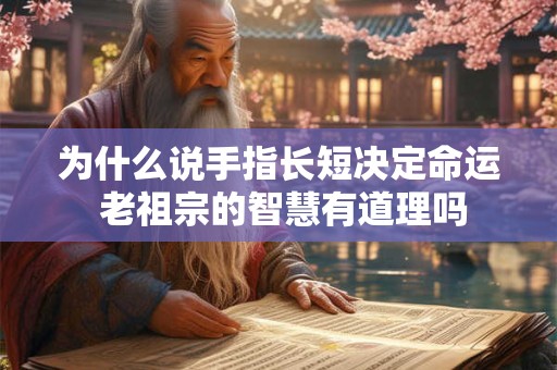 为什么说手指长短决定命运 老祖宗的智慧有道理吗