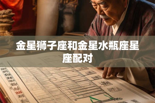 金星狮子座和金星水瓶座星座配对