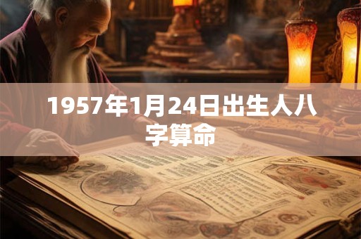 1957年1月24日出生人八字算命