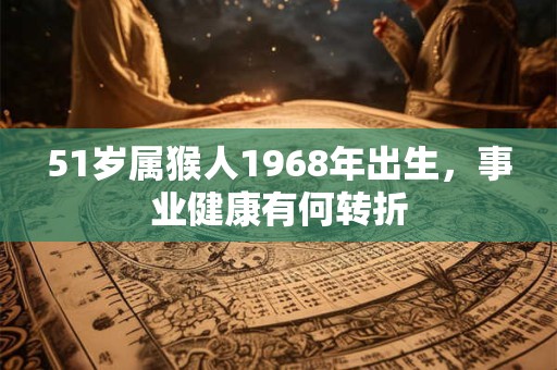 51岁属猴人1968年出生，事业健康有何转折