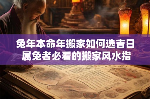 兔年本命年搬家如何选吉日 属兔者必看的搬家风水指南