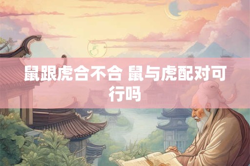 鼠跟虎合不合 鼠与虎配对可行吗