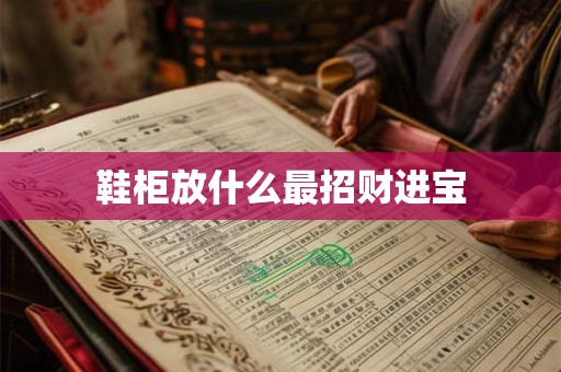 鞋柜放什么最招财进宝