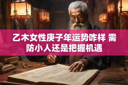 乙木女性庚子年运势咋样 需防小人还是把握机遇