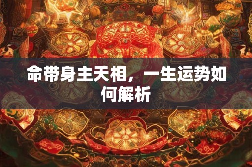 命带身主天相，一生运势如何解析