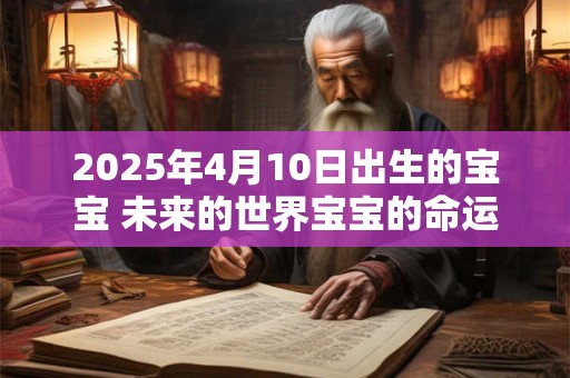 2025年4月10日出生的宝宝 未来的世界宝宝的命运如何
