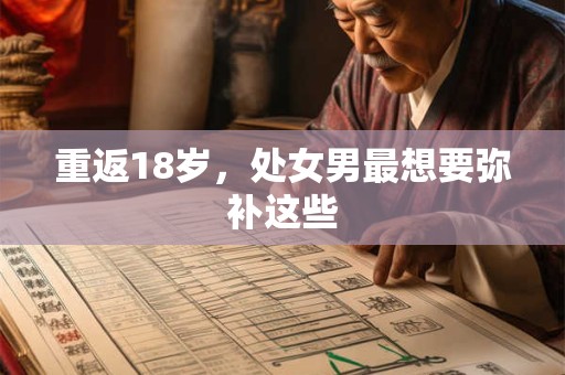 重返18岁，处女男最想要弥补这些