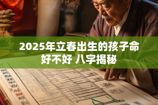 2025年立春出生的孩子命好不好 八字揭秘