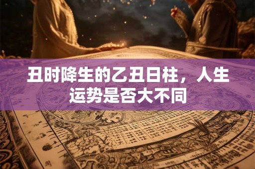 丑时降生的乙丑日柱，人生运势是否大不同