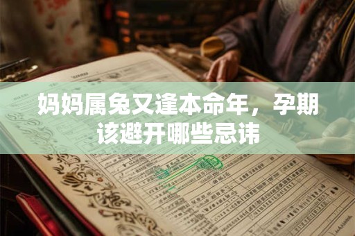 妈妈属兔又逢本命年，孕期该避开哪些忌讳