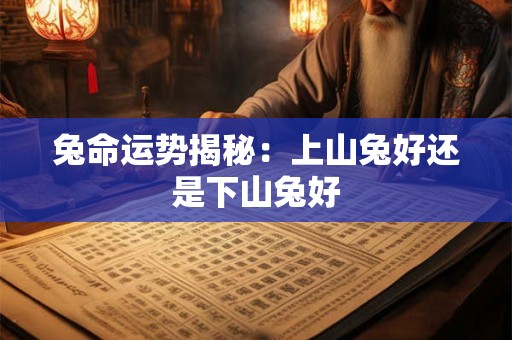 兔命运势揭秘:上山兔好还是下山兔好 兔命运势揭秘:上山兔好还是下山兔好