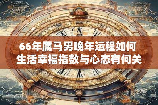 66年属马男晚年运程如何 生活幸福指数与心态有何关联