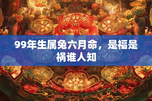 99年生属兔六月命，是福是祸谁人知