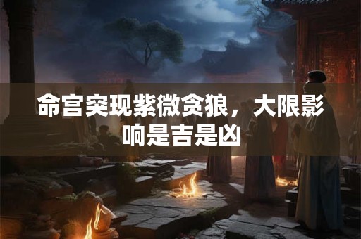 命宫突现紫微贪狼，大限影响是吉是凶