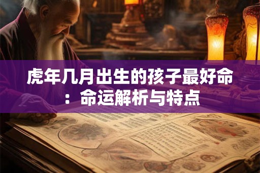 虎年几月出生的孩子最好命:命运解析与特点 虎年几月出生的孩子最好命:命运解析与特点
