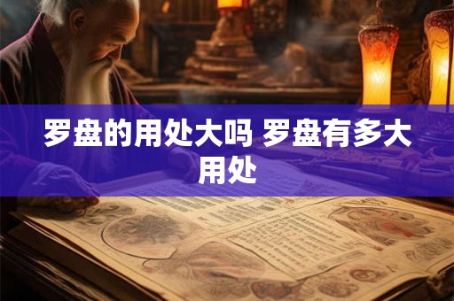 罗盘的用处大吗 罗盘有多大用处