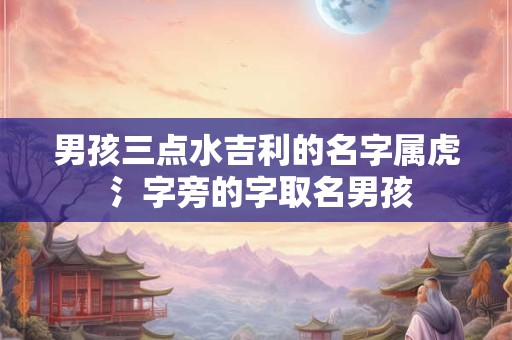 男孩三点水吉利的名字属虎 氵字旁的字取名男孩 男孩三点水吉利的名字属虎 氵字旁的字取名男孩