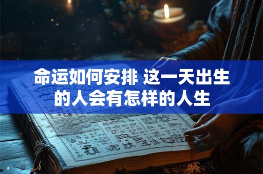 命运如何安排 这一天出生的人会有怎样的人生