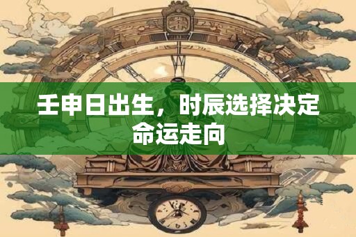壬申日出生，时辰选择决定命运走向