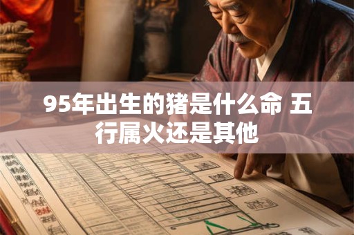 95年出生的猪是什么命 五行属火还是其他