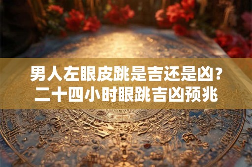 男人左眼皮跳是吉还是凶？二十四小时眼跳吉凶预兆