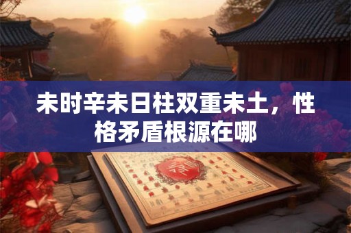 未时辛未日柱双重未土，性格矛盾根源在哪