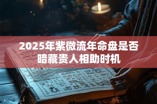 2025年紫微流年命盘是否暗藏贵人相助时机