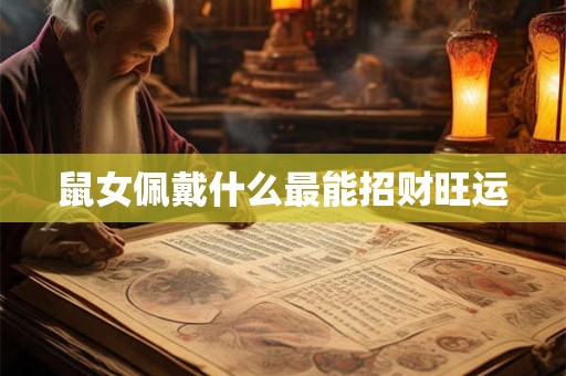 鼠女佩戴什么最能招财旺运