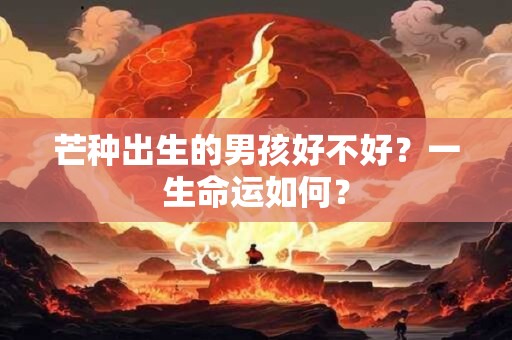 芒种出生的男孩好不好？一生命运如何？