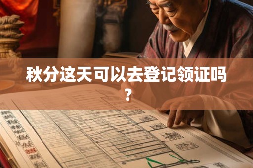 秋分这天可以去登记领证吗？