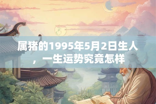 属猪的1995年5月2日生人，一生运势究竟怎样