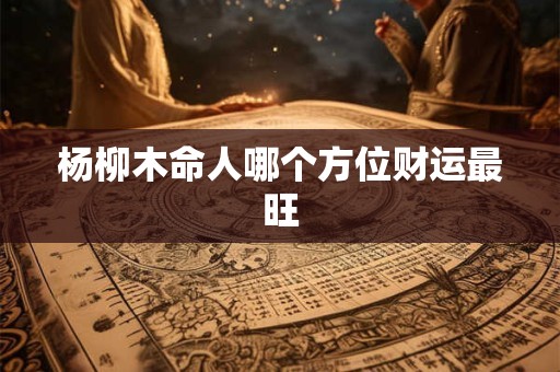 杨柳木命人哪个方位财运最旺