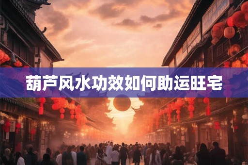 葫芦风水功效如何助运旺宅