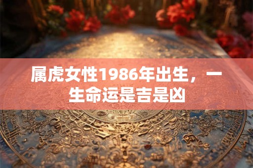 属虎女性1986年出生，一生命运是吉是凶