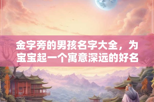 金字旁的男孩名字大全，为宝宝起一个寓意深远的好名字