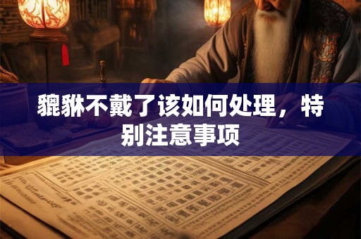 貔貅不戴了该如何处理,特别注意事项 貔貅不戴了该如何处理,特别注意事项