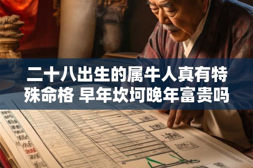 二十八出生的属牛人真有特殊命格 早年坎坷晚年富贵吗