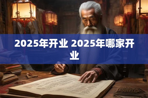 2025年开业 2025年哪家开业