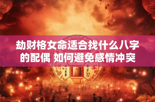 劫财格女命适合找什么八字的配偶 如何避免感情冲突