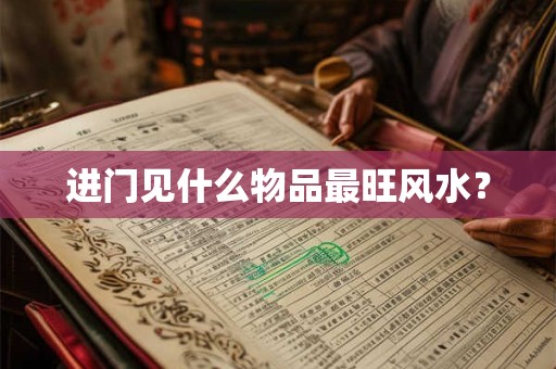 进门见什么物品最旺风水？