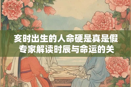 亥时出生的人命硬是真是假 专家解读时辰与命运的关联