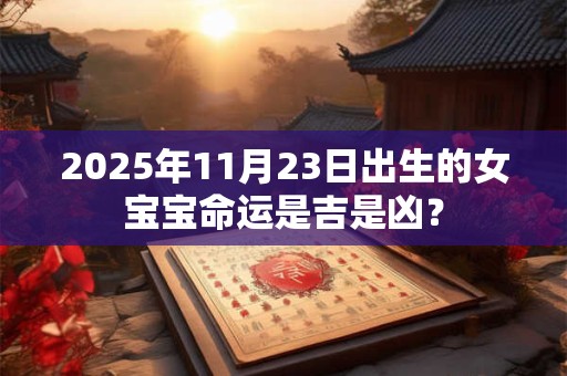 2025年11月23日出生的女宝宝命运是吉是凶？