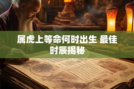 属虎上等命何时出生 最佳时辰揭秘