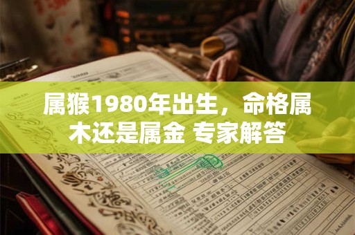 属猴1980年出生，命格属木还是属金 专家解答