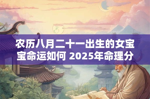 农历八月二十一出生的女宝宝命运如何 2025年命理分析