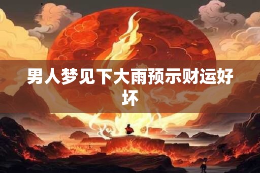 男人梦见下大雨预示财运好坏