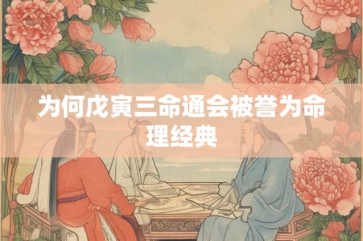 为何戊寅三命通会被誉为命理经典