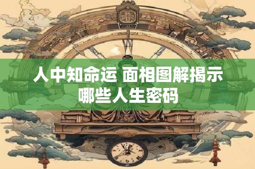 人中知命运 面相图解揭示哪些人生密码 人中知命运 面相图解揭示哪些人生密码